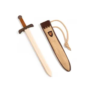 Kalid Medieval Sword Kamelot Natural L   Felt Pouch Brown