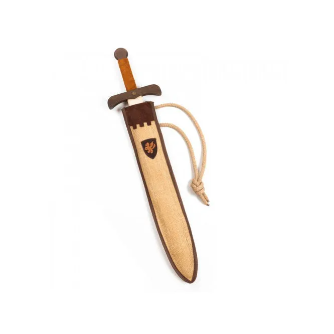 Kalid Medieval Sword Kamelot Natural L   Felt Pouch Brown