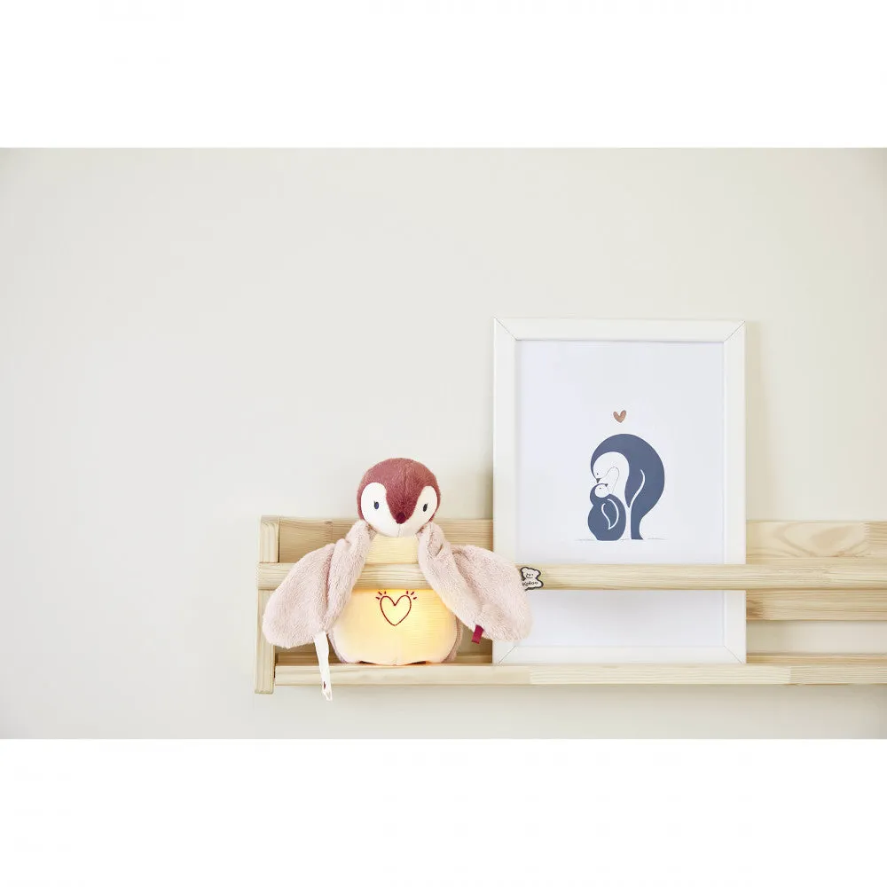Kaloo Nightlight Plush Penguin Pink