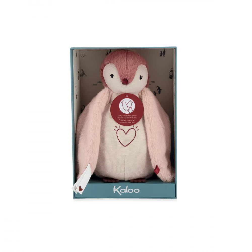 Kaloo Nightlight Plush Penguin Pink