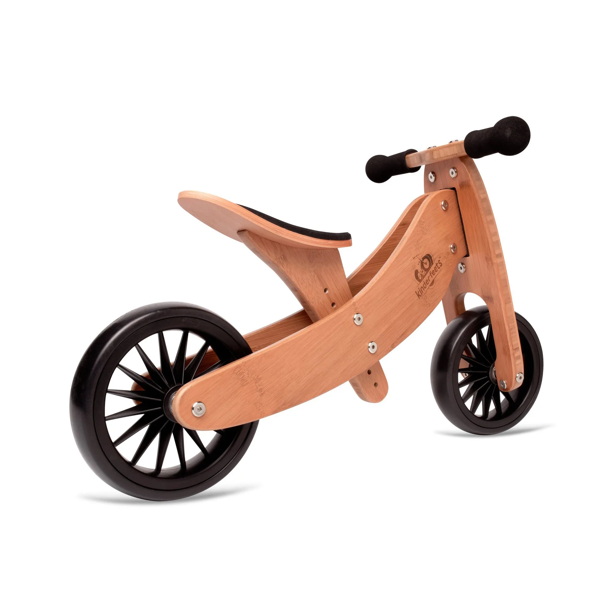 Kinderfeets 2-in-1 Tiny Tot Plus Tricycle & Balance Bike - Bamboo