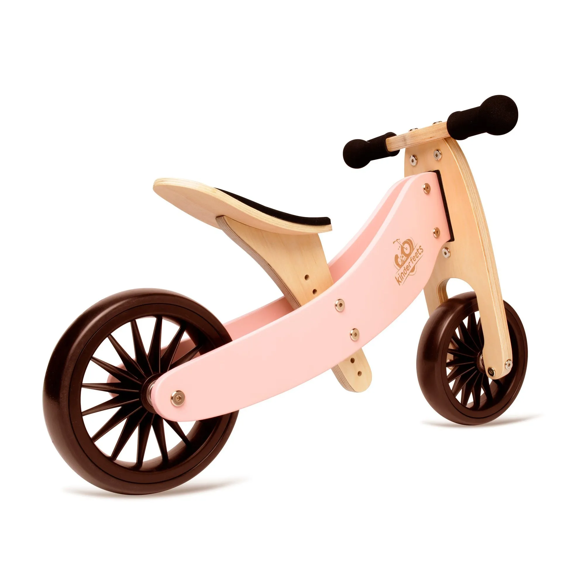 Kinderfeets 2-in-1 Tiny Tot Plus Tricycle & Balance Bike - Rose