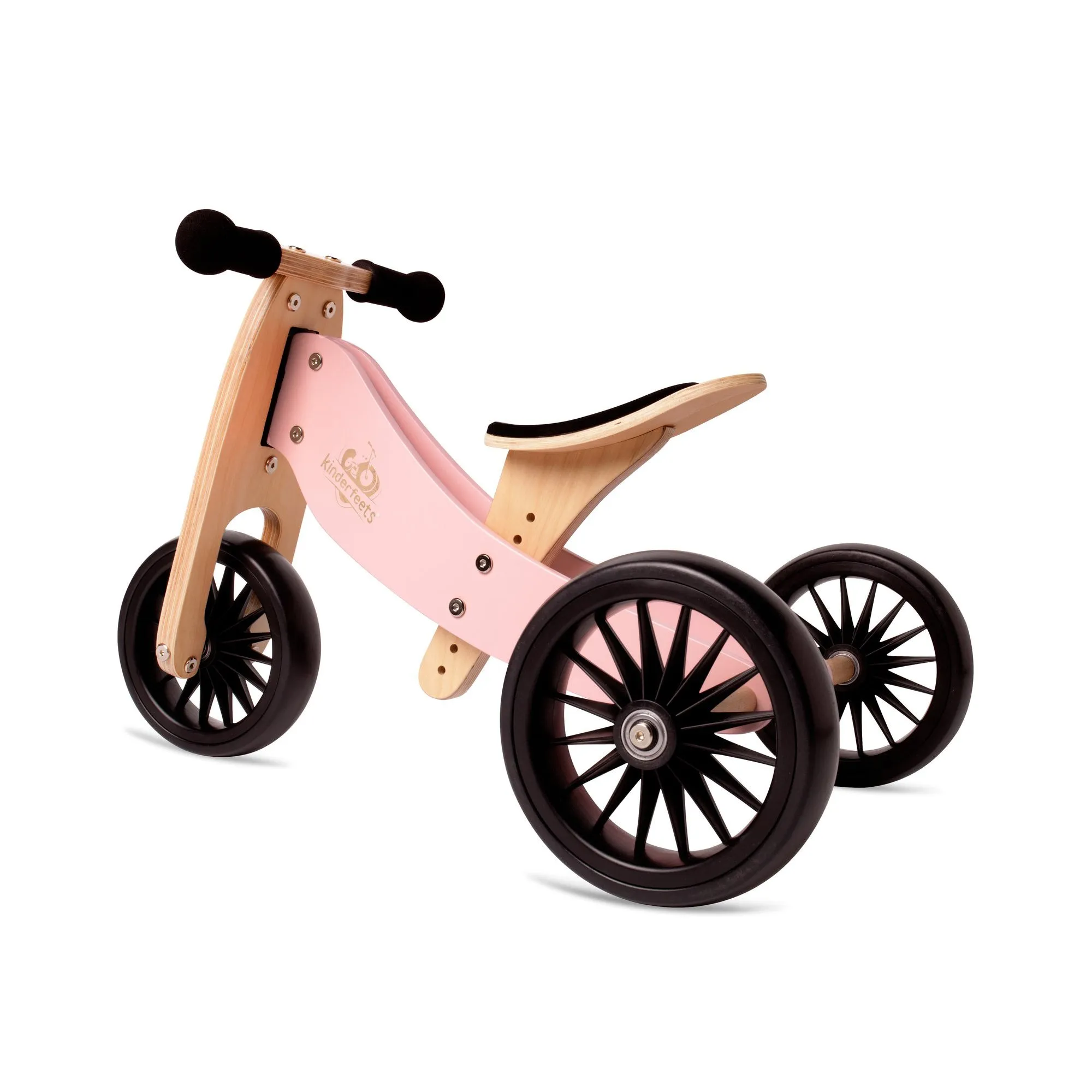 Kinderfeets 2-in-1 Tiny Tot Plus Tricycle & Balance Bike - Rose