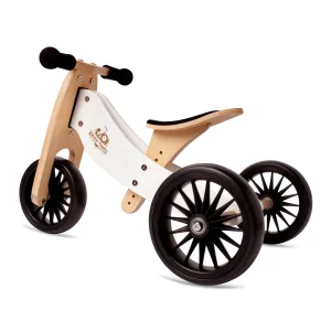 Kinderfeets 2-in-1 Tiny Tot Plus Tricycle & Balance Bike - White