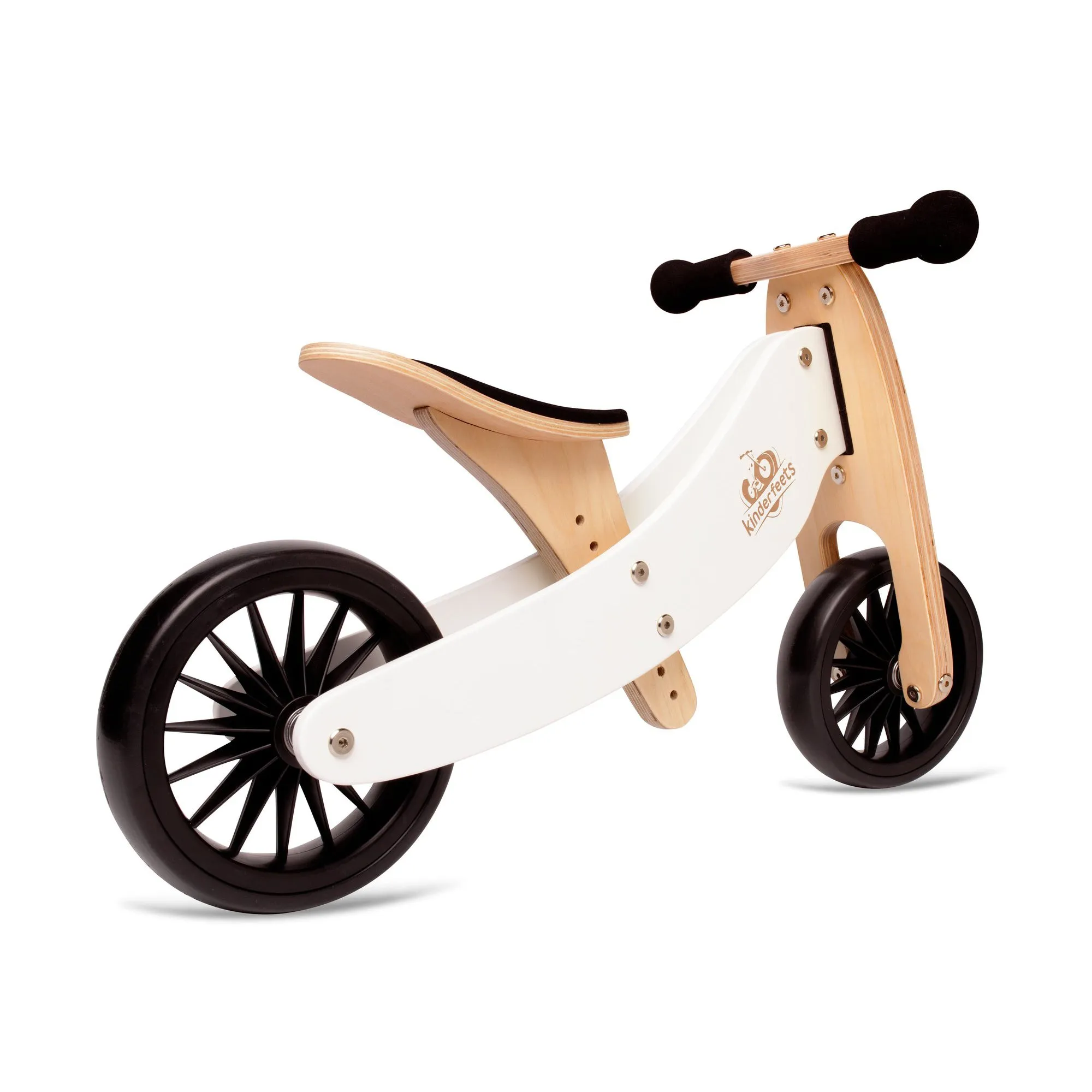 Kinderfeets 2-in-1 Tiny Tot Plus Tricycle & Balance Bike - White