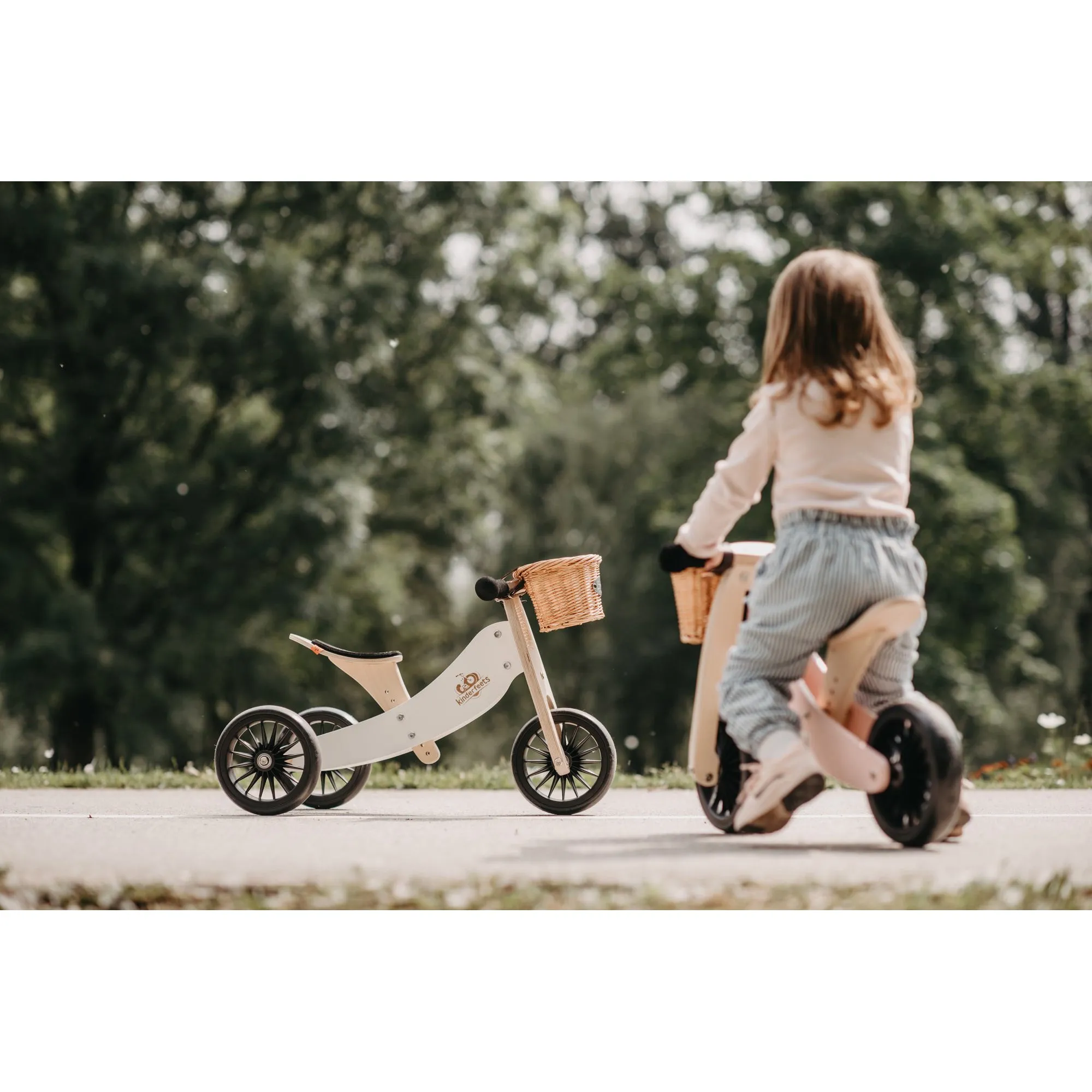 Kinderfeets 2-in-1 Tiny Tot Plus Tricycle & Balance Bike - White