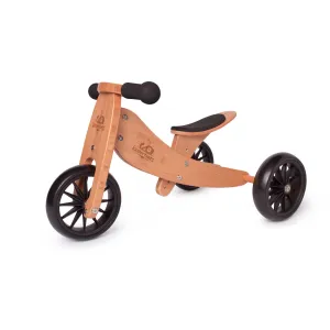 Kinderfeets 2-in-1 Tiny Tot Tricycle & Balance Bike - Bamboo
