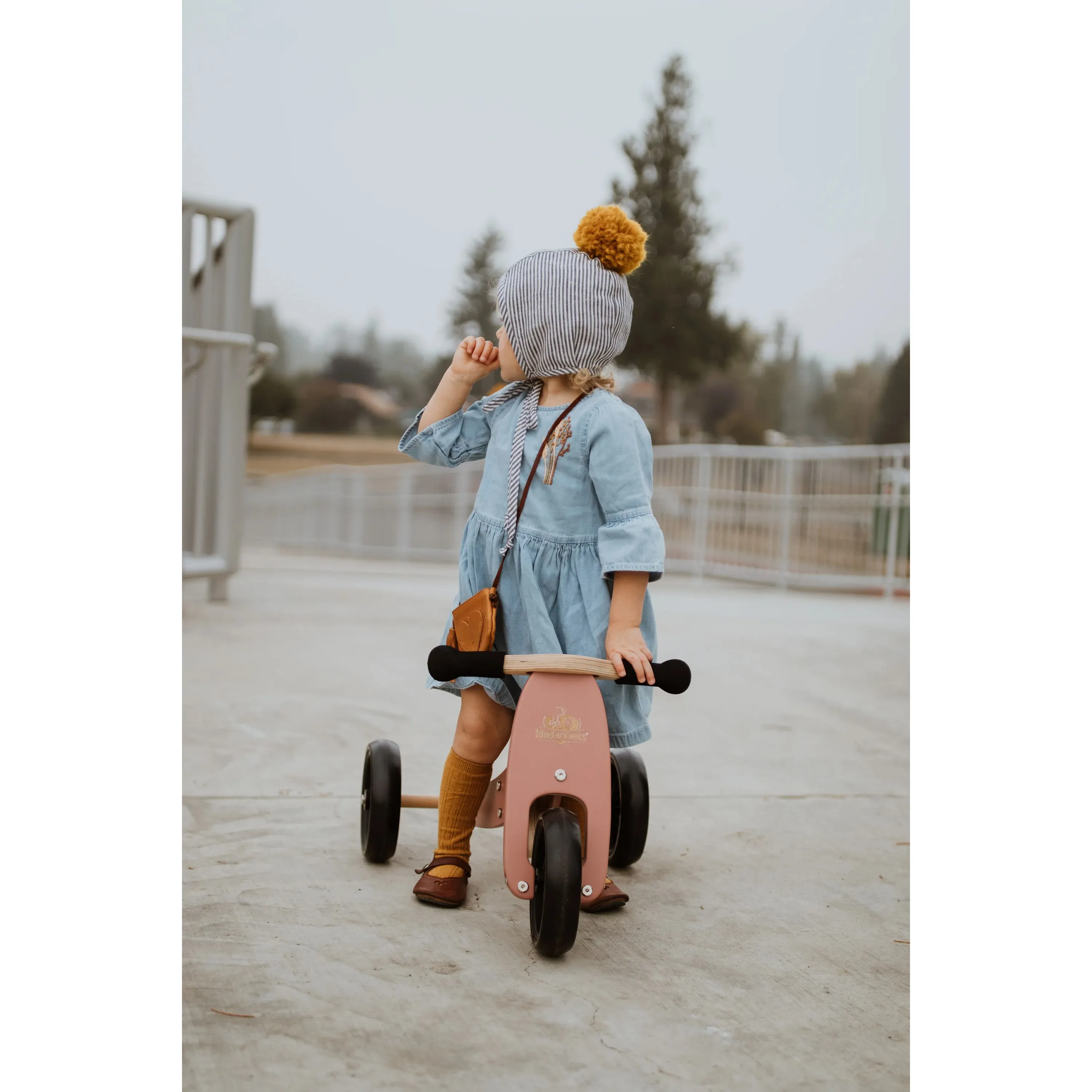 Kinderfeets 2-in-1 Tiny Tot Tricycle & Balance Bike - Coral