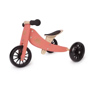 Kinderfeets 2-in-1 Tiny Tot Tricycle & Balance Bike - Coral
