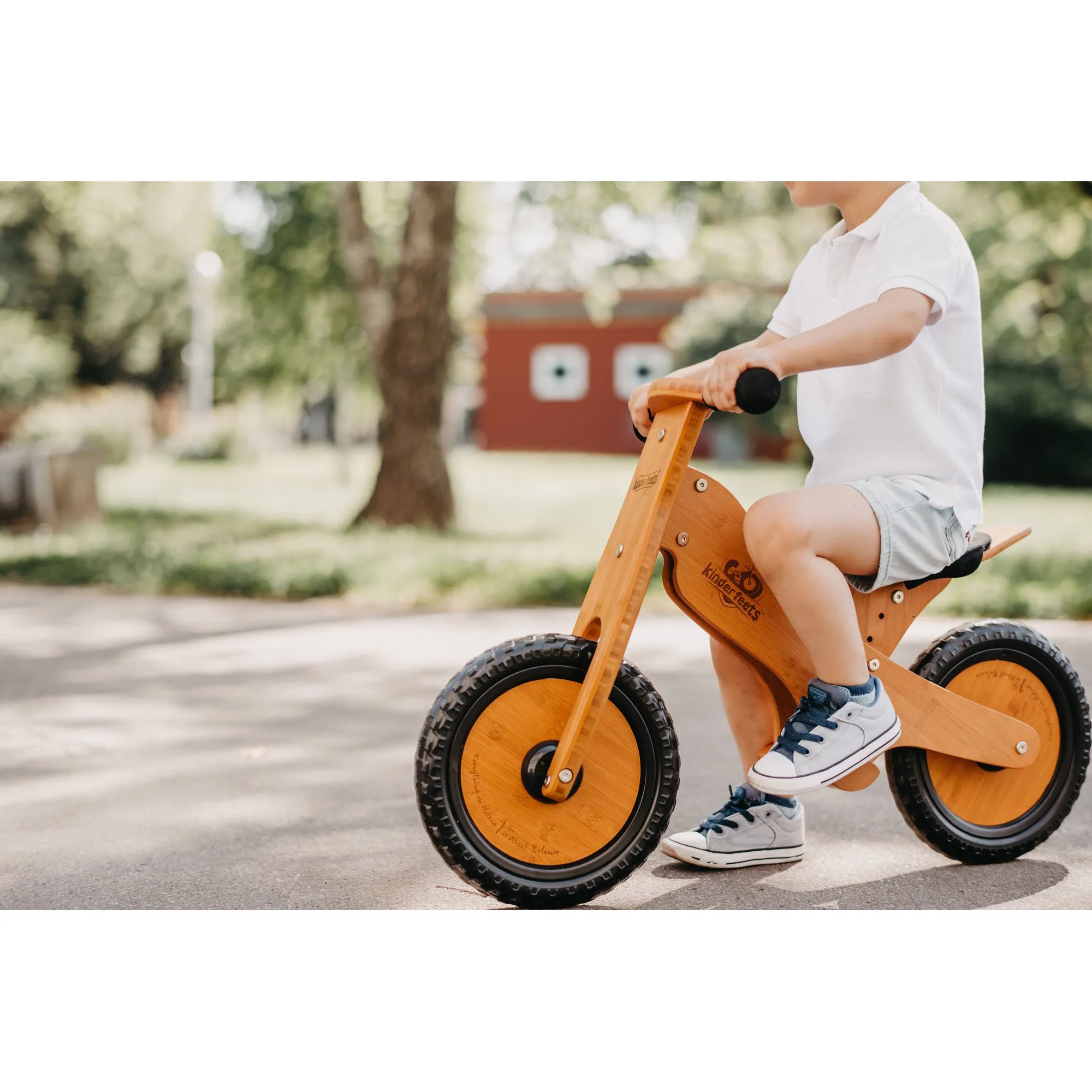Kinderfeets Balance Bike - Bamboo 84x35.6x55cm