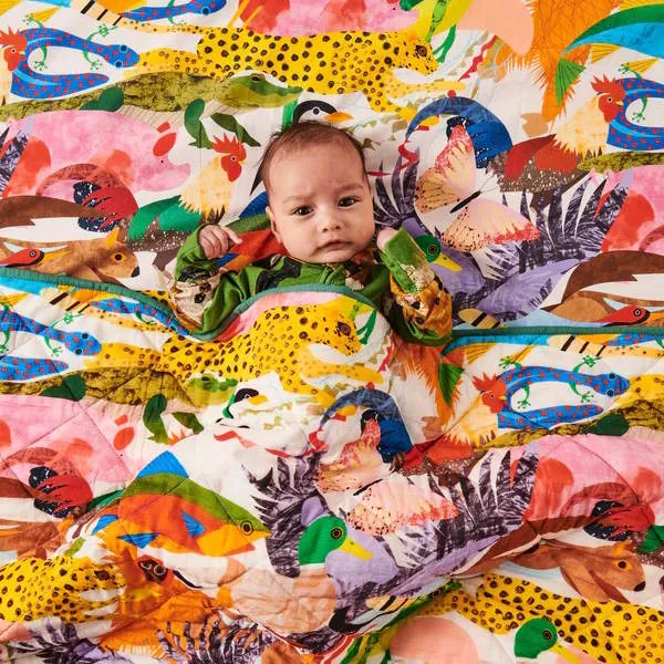 Kip and Co | All Creatures Great & Small Fitted Cot/Bassinet Sheet
