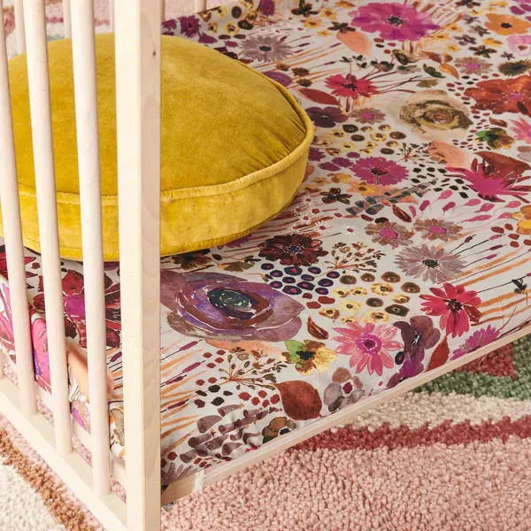 Kip and Co | Fitted Sheet | Cot | Field of Dreams