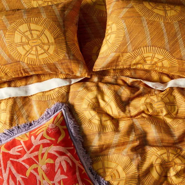 Kip and Co x Bábbarra | Marebu | Linen Fitted Sheet | King Single LAST ONE!