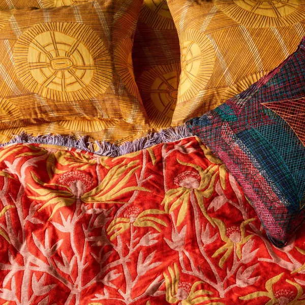 Kip and Co x Bábbarra | Marebu | Linen Fitted Sheet | King Single LAST ONE!
