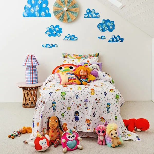 Kip and Co x Rainbow Brite | Star Shower Organic Cotton Quilt Cover