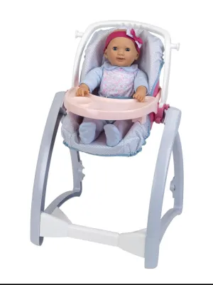 Klein 1682 Princess Coralie Doll High Chair 4 in 1