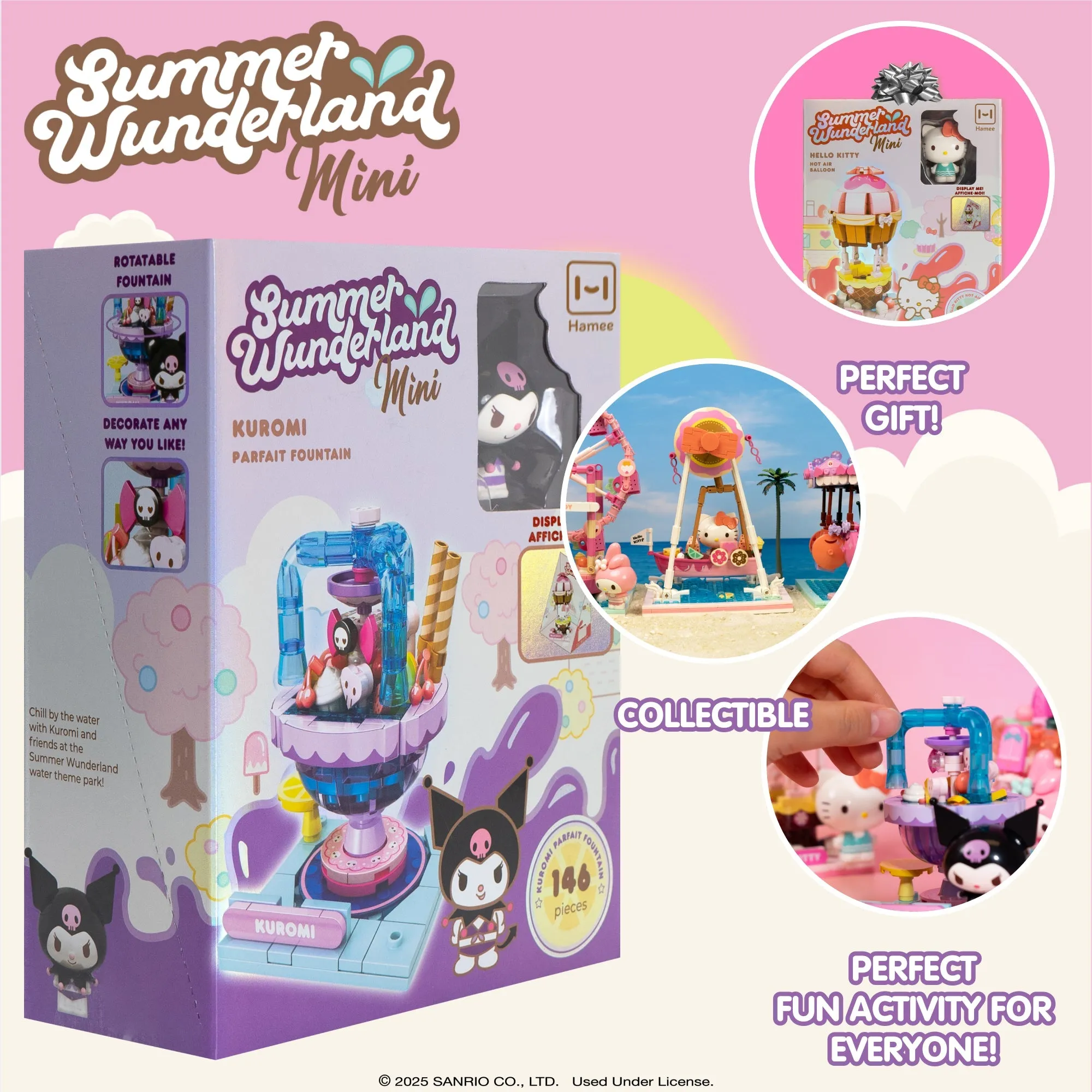 Kuromi Summer Wunderland Mini Building Blocks (Parfait Fountain) SANRIO