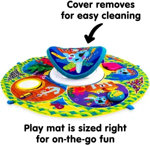 Lamaze Captain Calamari Spin & Explore Gym - Baby Activity Mat with Sensory Play (L27100B1 (231014))
