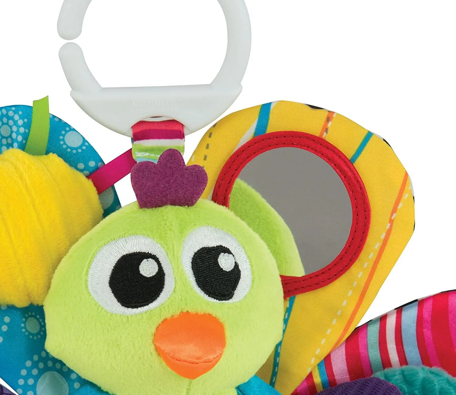 Lamaze Jacques the Peacock, Clip on Pram and Pushchair Newborn Baby Toy