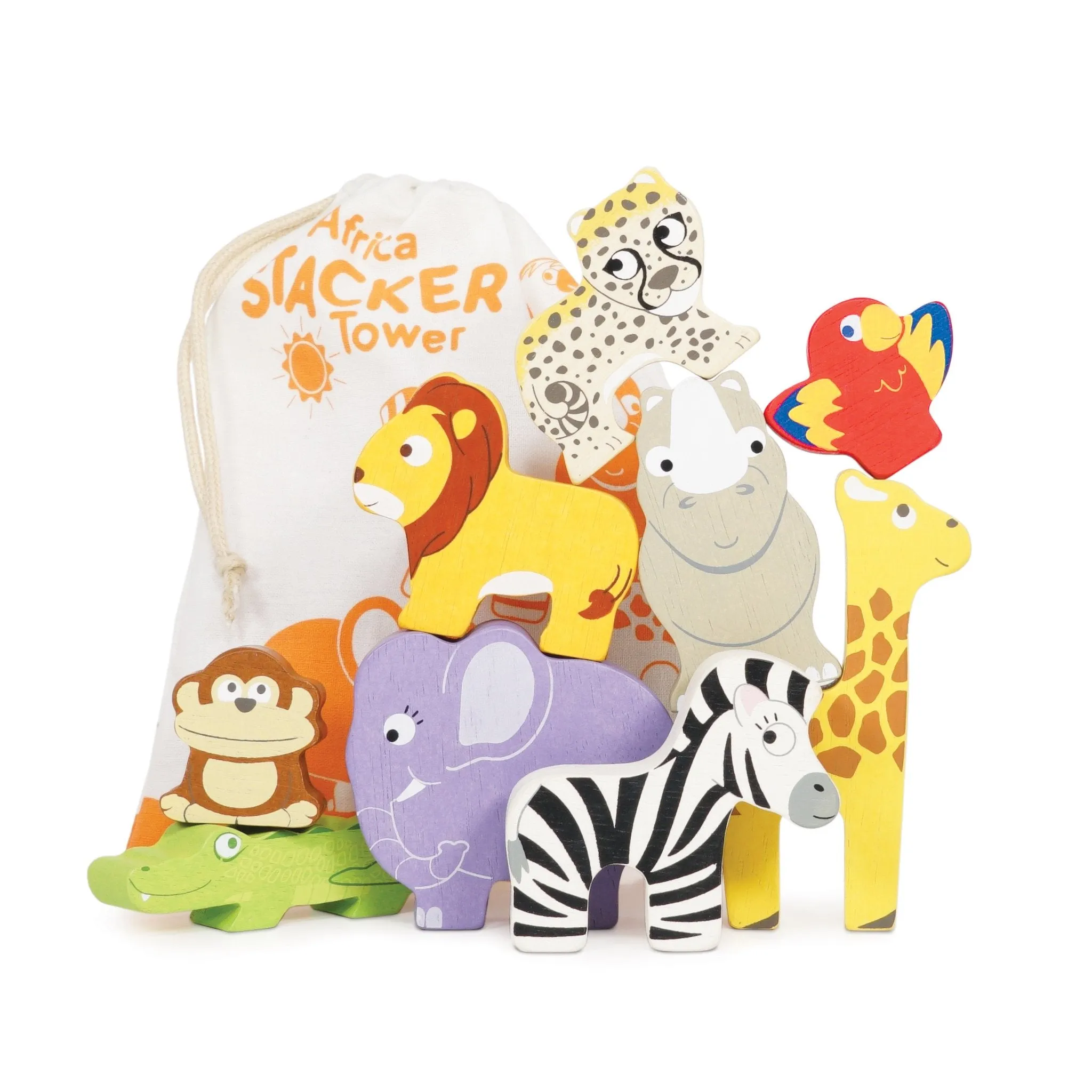 Le Toy Van Africa Stacker & Bag Wise - Kids Toys