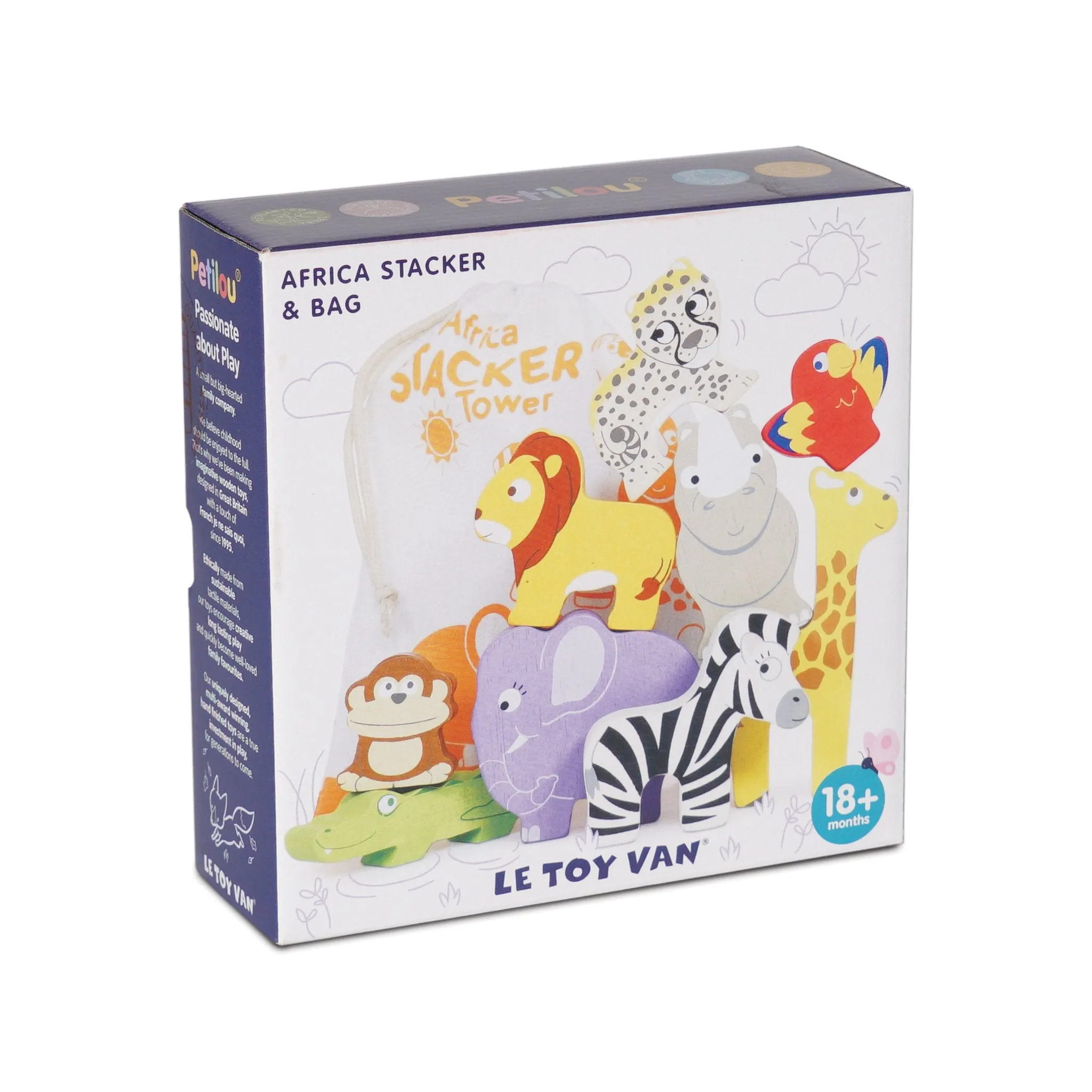 Le Toy Van Africa Stacker & Bag Wise - Kids Toys