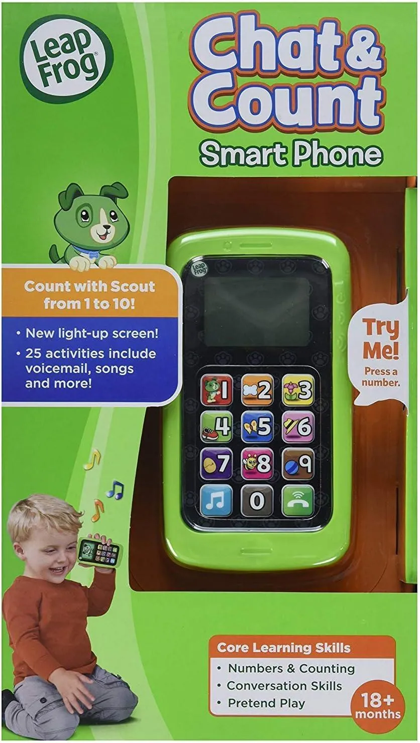LeapFrog Chat & Count Smartphone Scout Refresh, Green