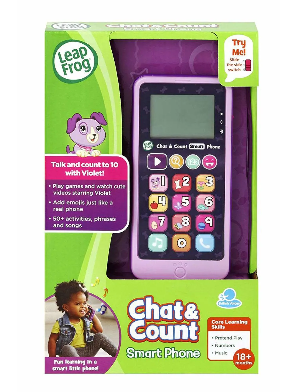 LeapFrog Chat & Count Smartphone Violet Refresh