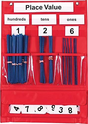 Learning Resources - Counting & Place Value Pocket Chart Educational Tool (LER2416)