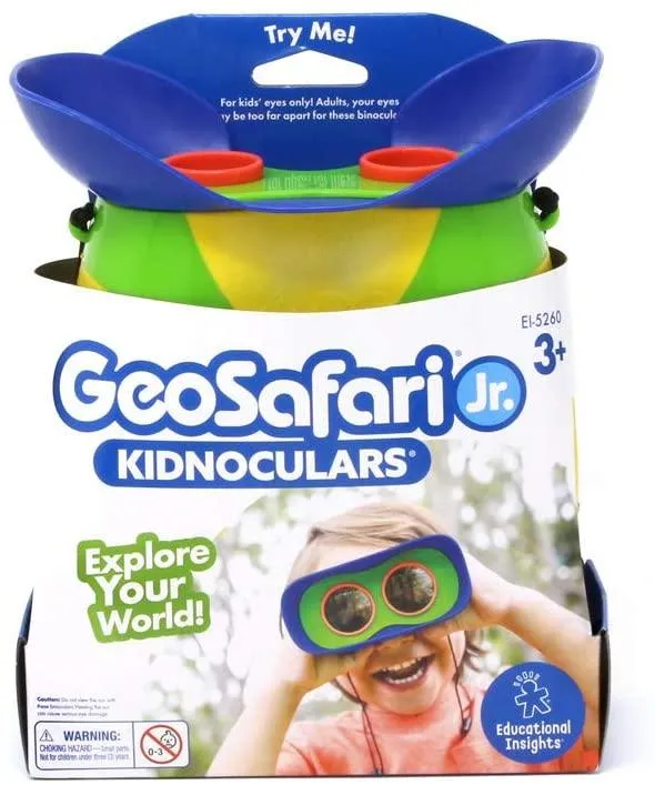 Learning Resources GeoSafari Jr. Kidnoculars Compact Shock Proof First Binoculars for Kids