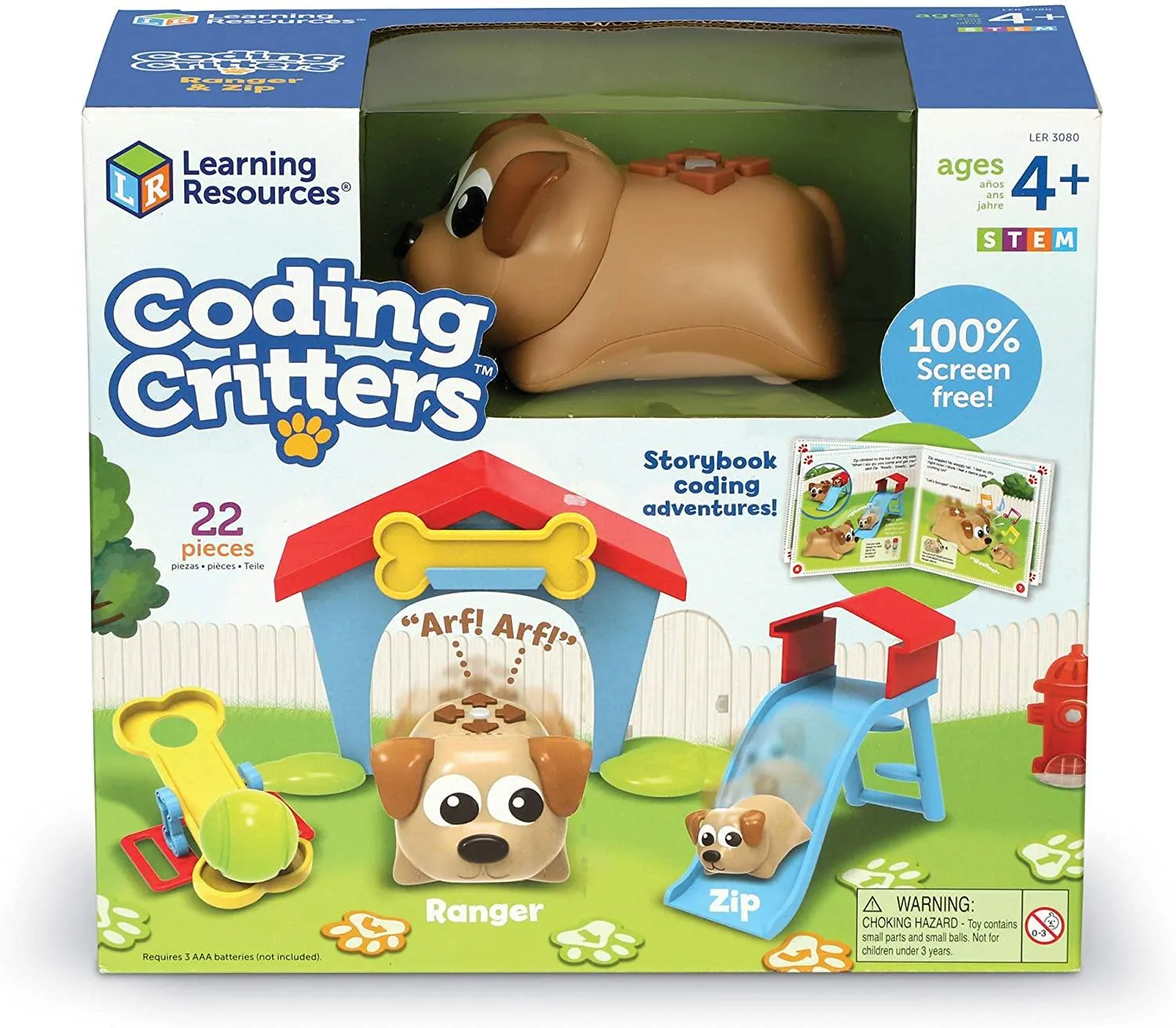 Learning Resources LER3080 Coding Critters Ranger & Zip