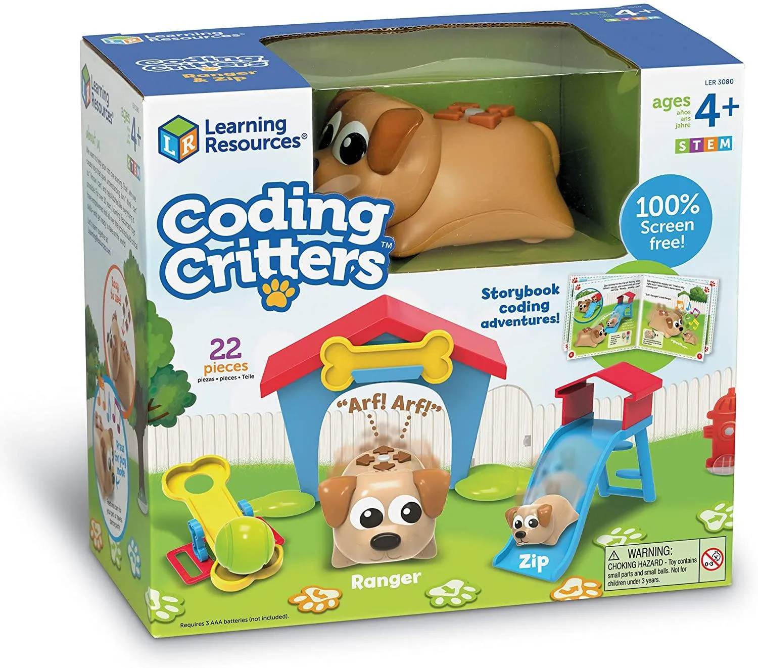 Learning Resources LER3080 Coding Critters Ranger & Zip