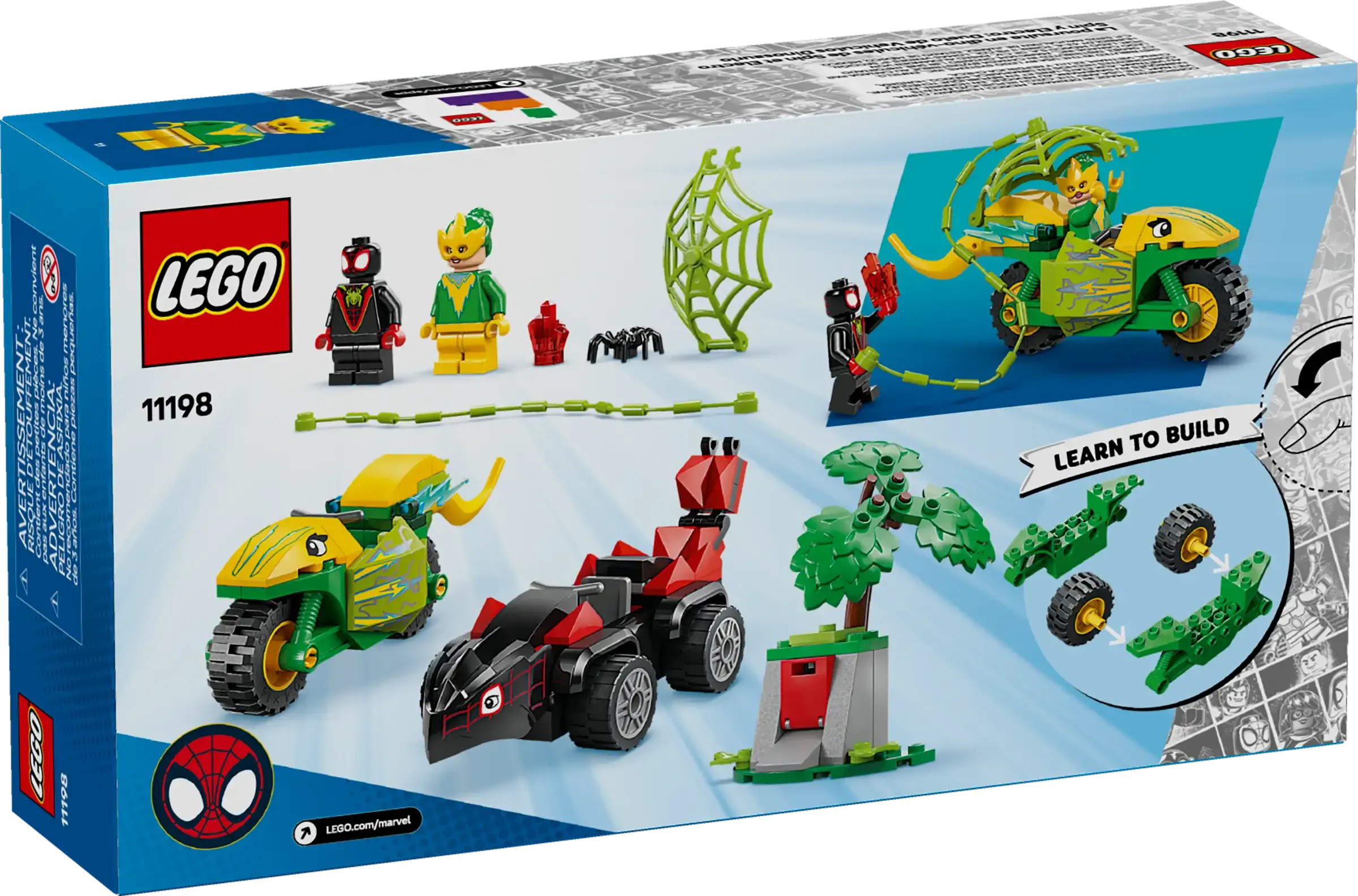 LEGO 11198 Spidey Spin and Electro Dinosaur Vehicle Chase
