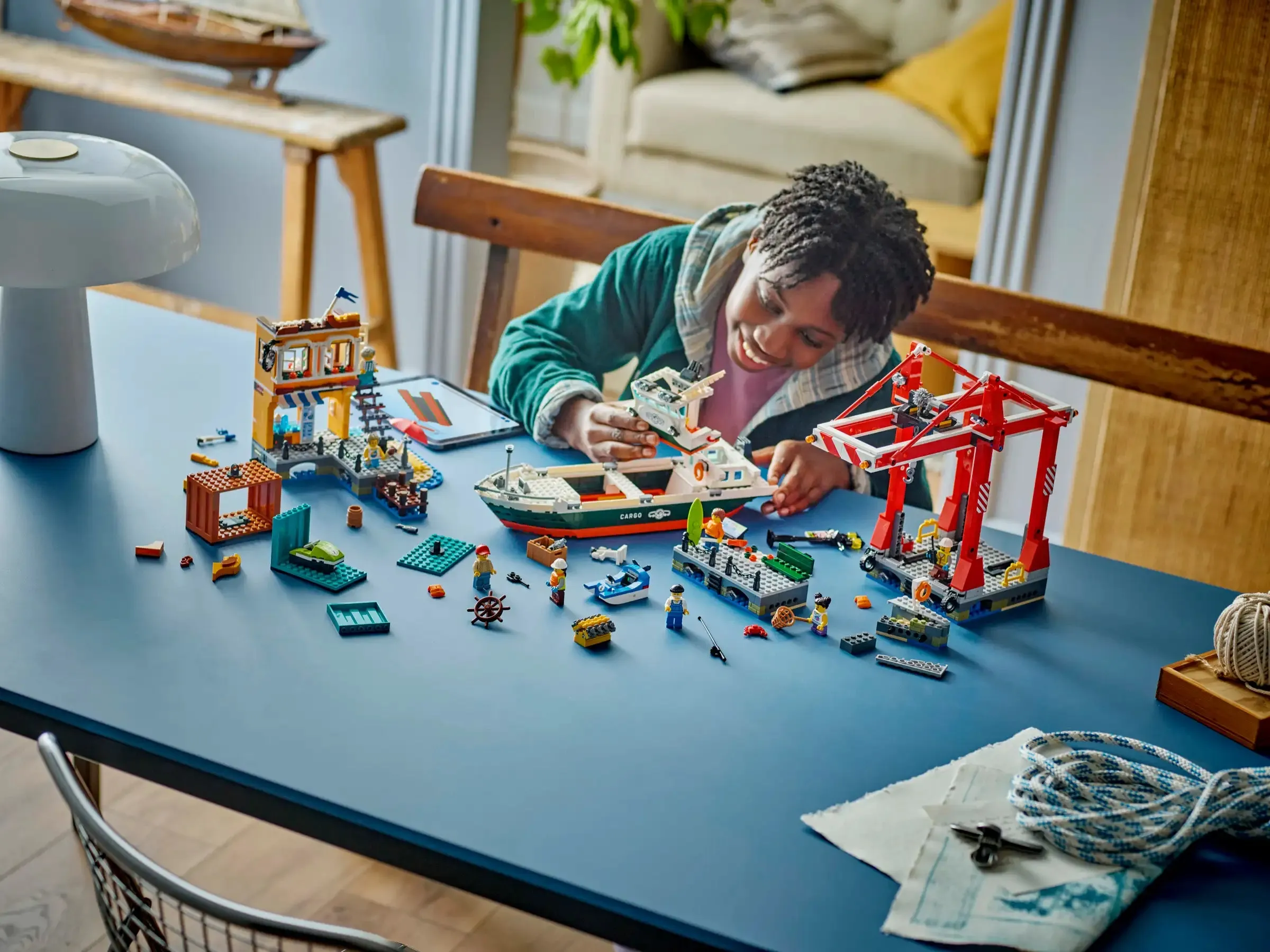 LEGO 60422 City Seaside Harbor with Cargo Ship