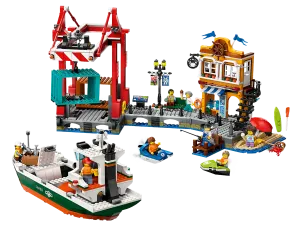 LEGO 60422 City Seaside Harbor with Cargo Ship