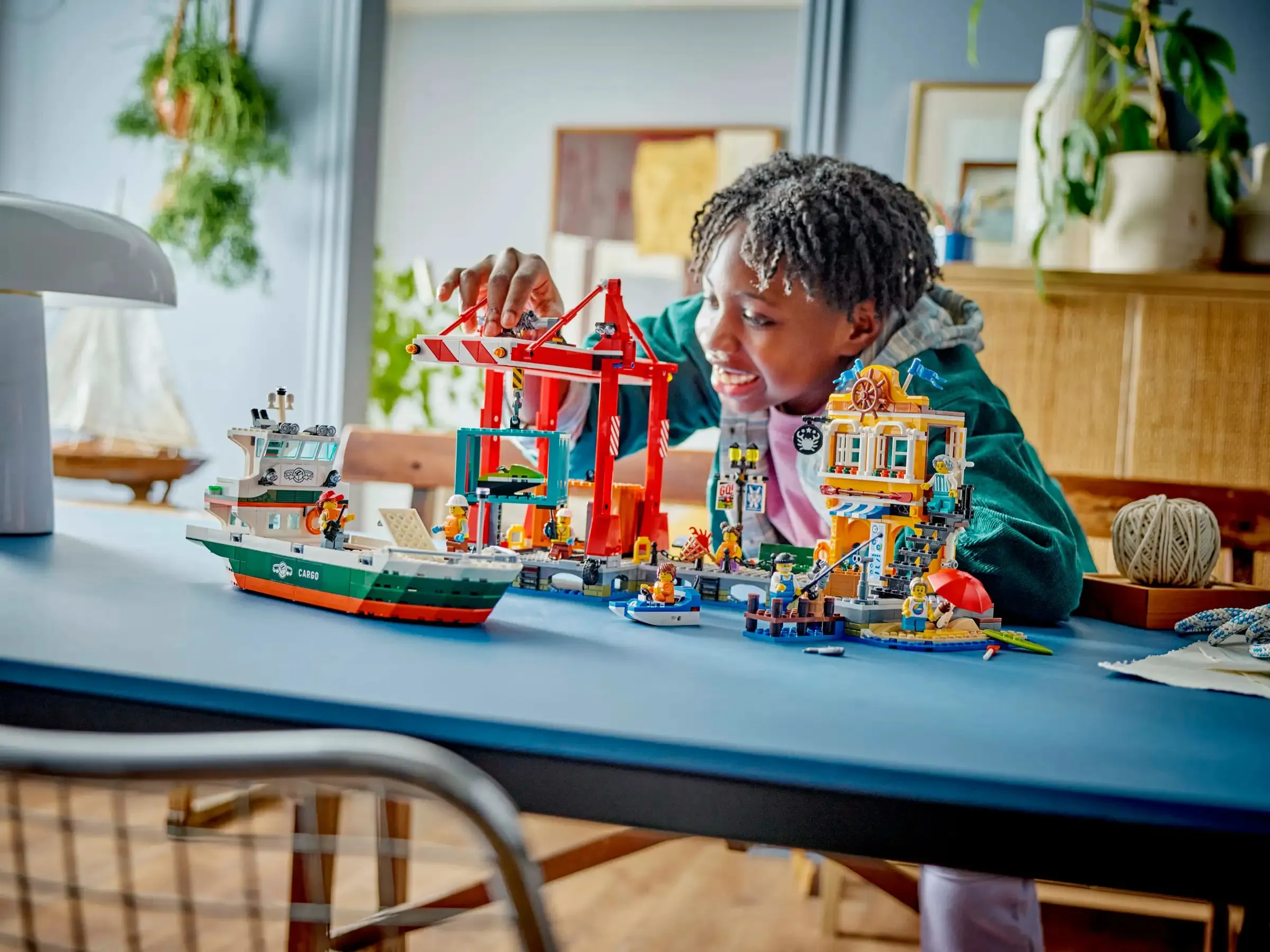 LEGO 60422 City Seaside Harbor with Cargo Ship