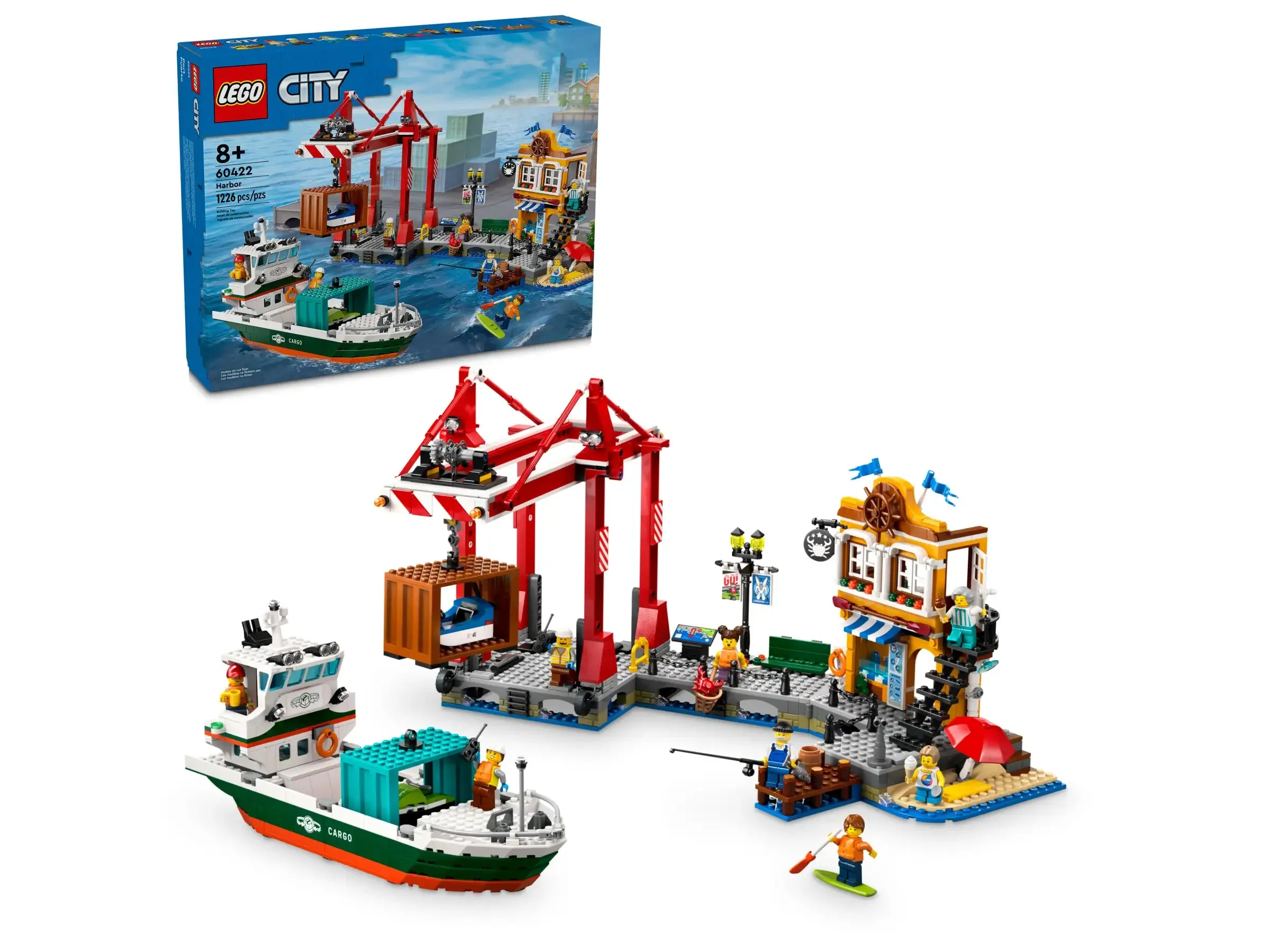LEGO 60422 City Seaside Harbor with Cargo Ship