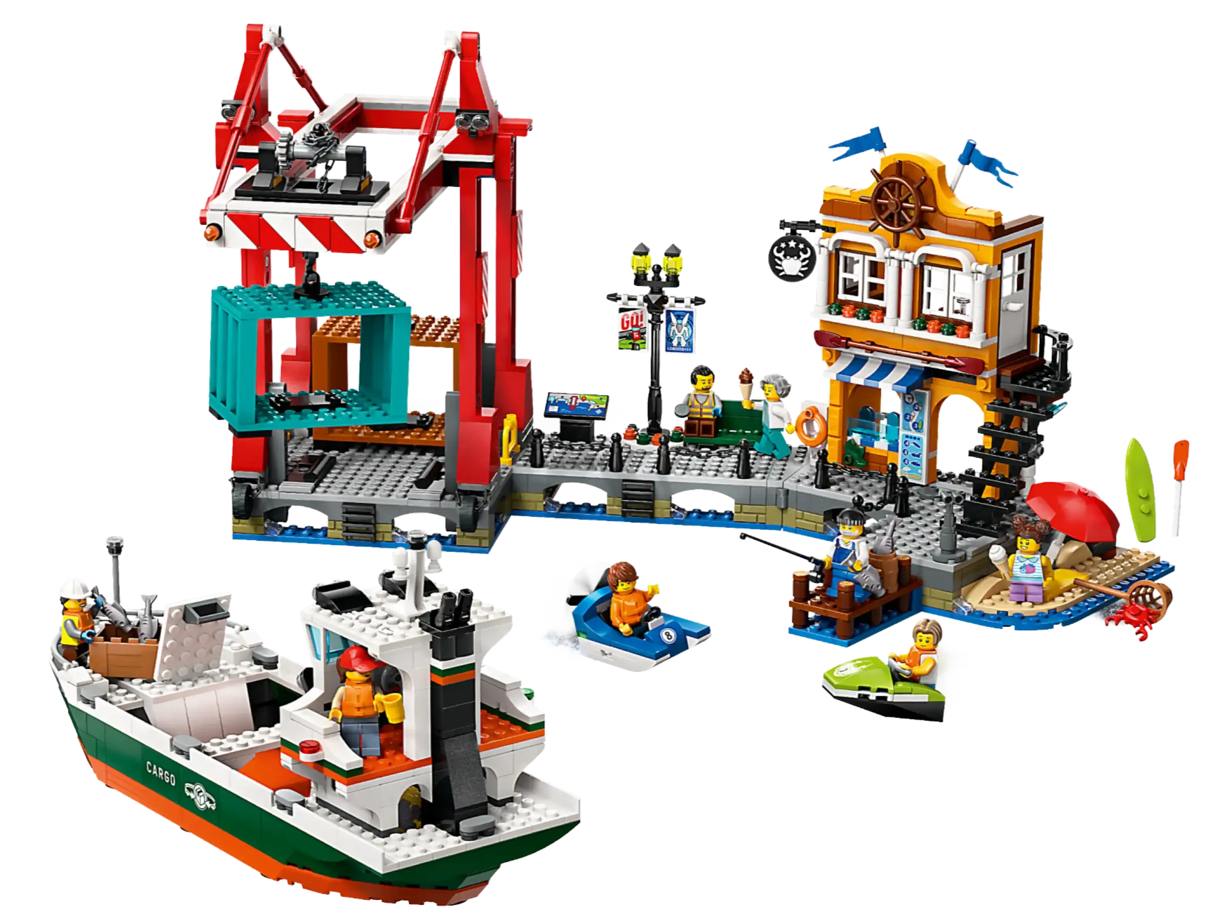LEGO 60422 City Seaside Harbor with Cargo Ship