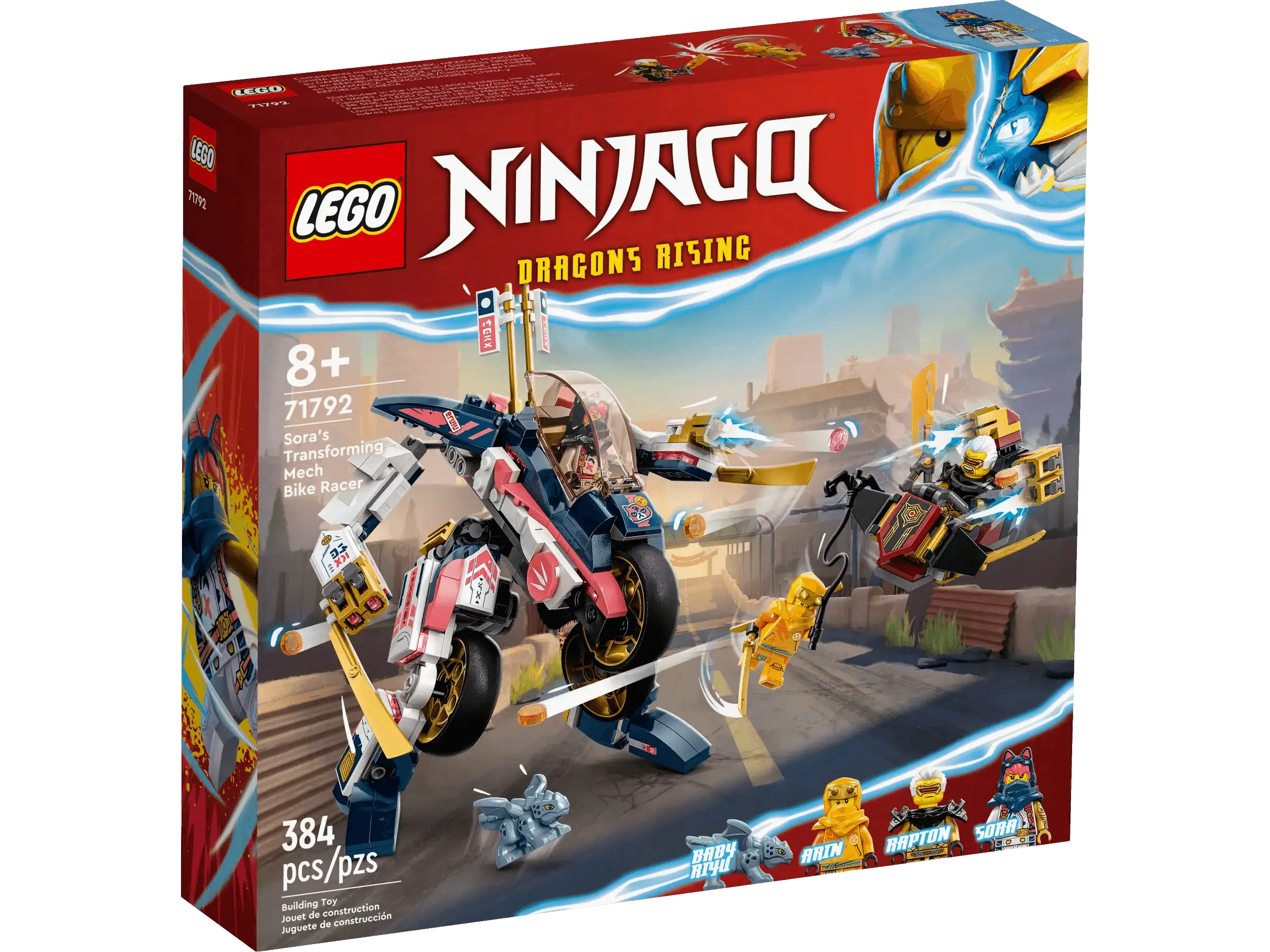 LEGO 71792 Ninjago Sora's Transforming Mech Bike Racer