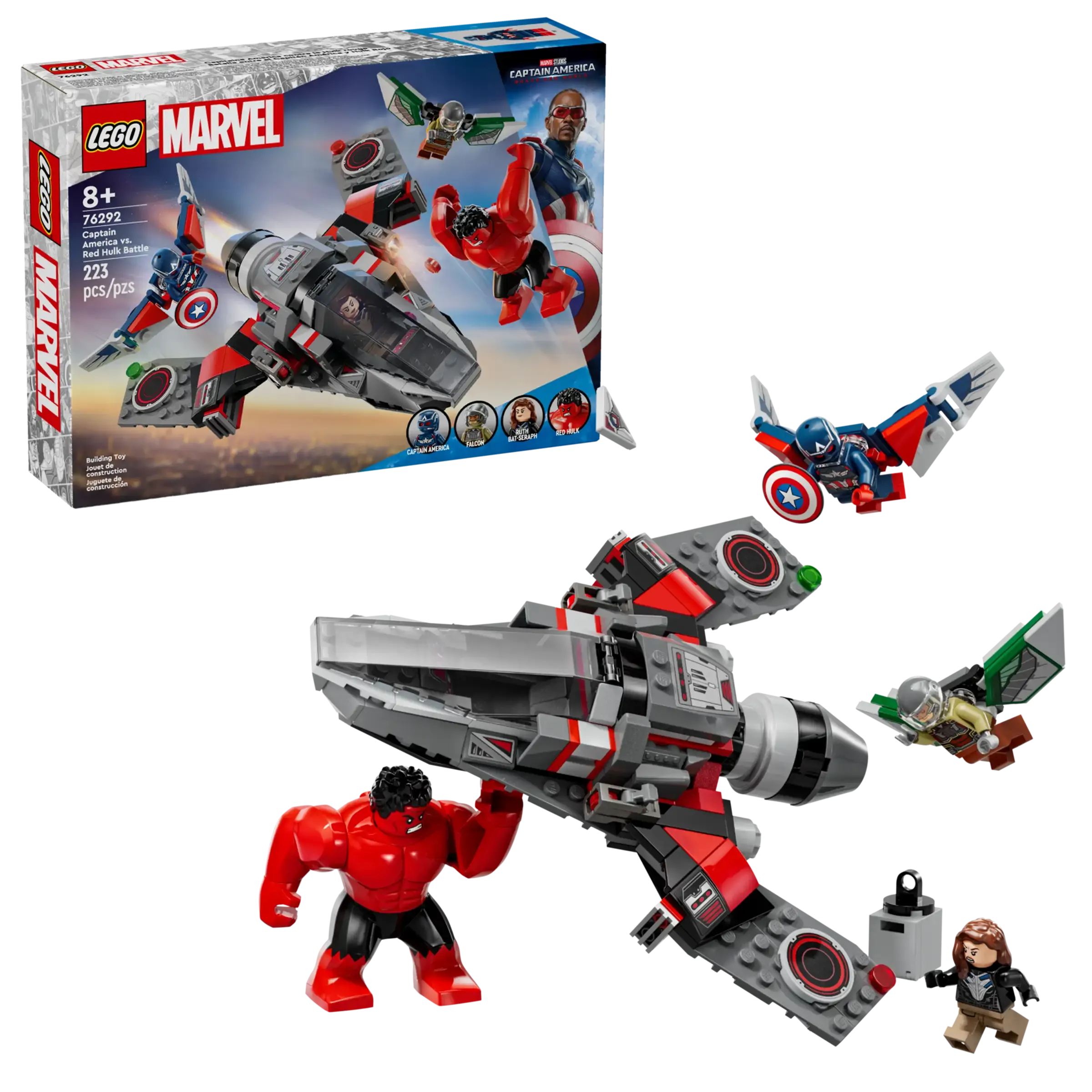 LEGO 76292 MARVEL Captain America vs. Red Hulk Battle