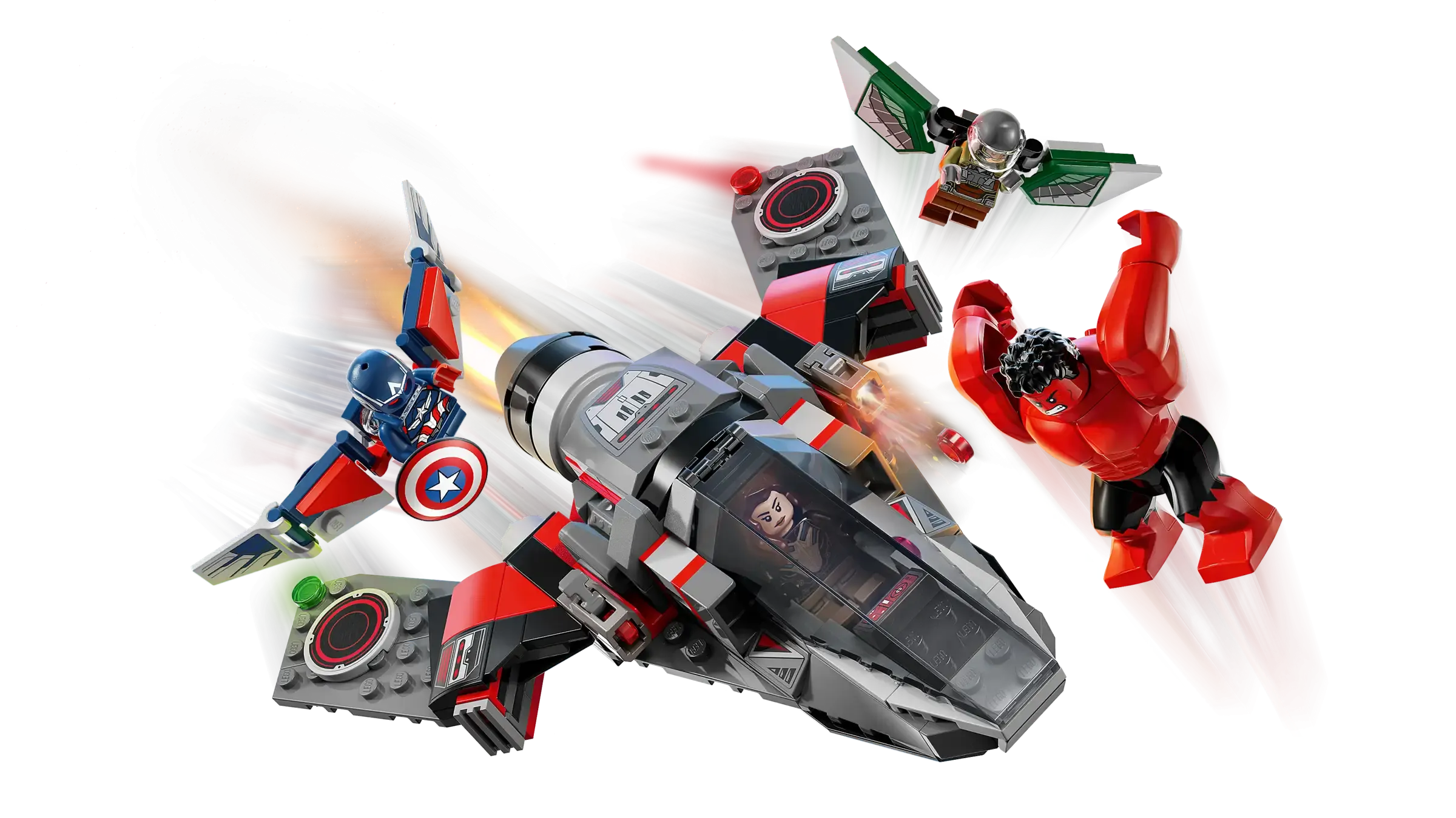 LEGO 76292 MARVEL Captain America vs. Red Hulk Battle