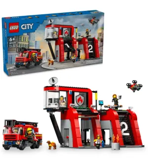 LEGO CITY 60414 Fire Station with Fire Truck