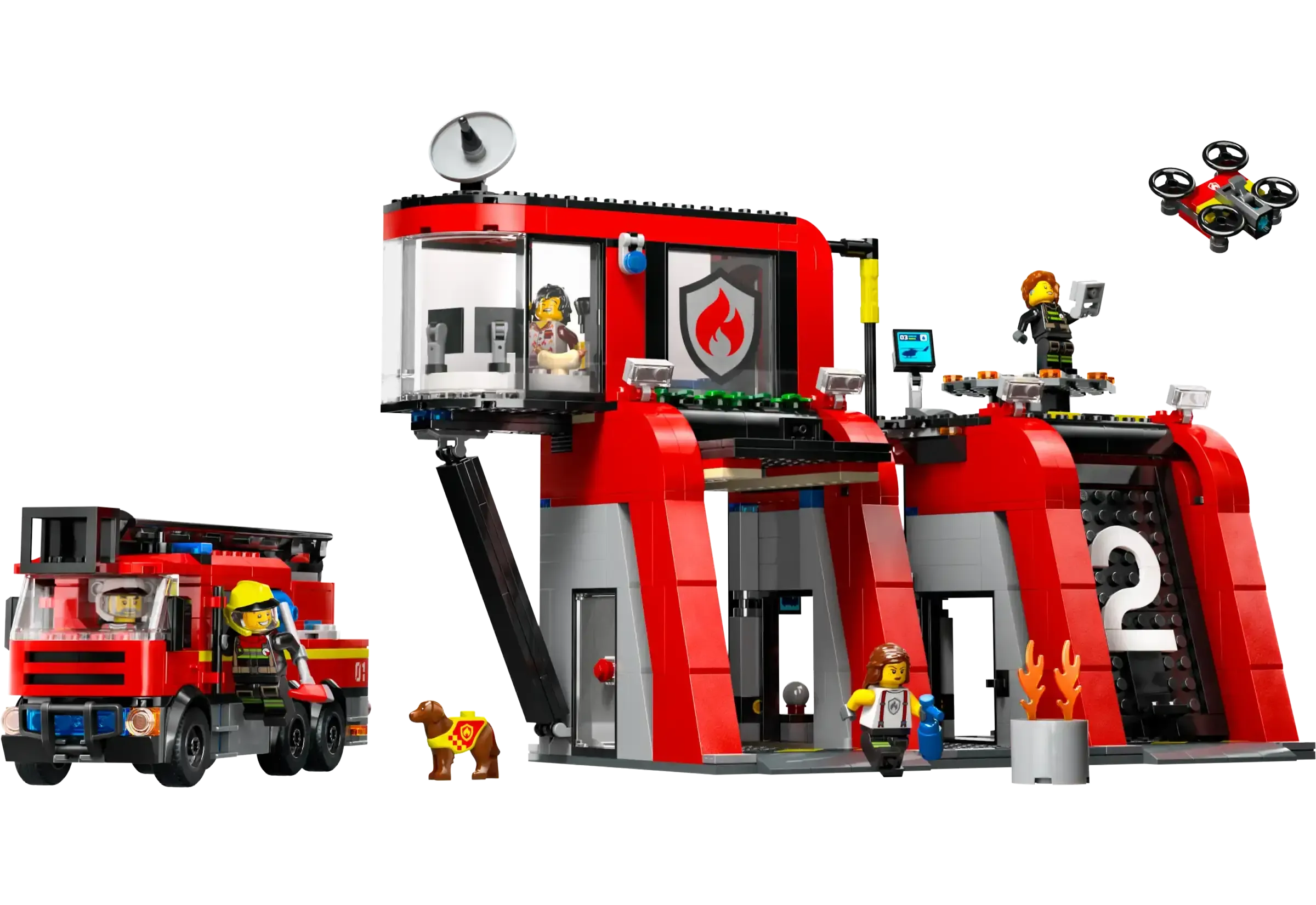 LEGO CITY 60414 Fire Station with Fire Truck