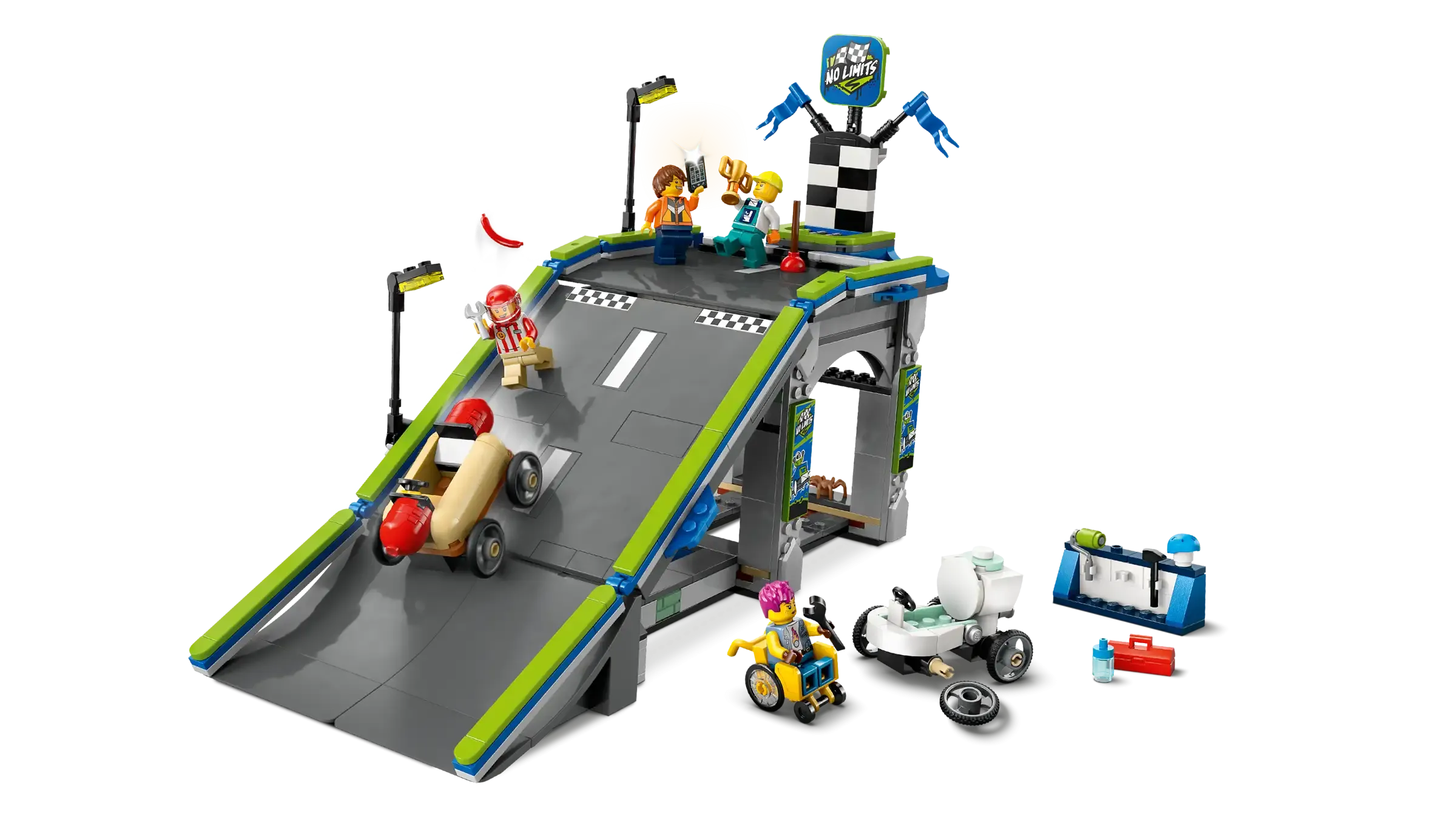 LEGO CITY 60460 No Limits: Race Car Ramp Track