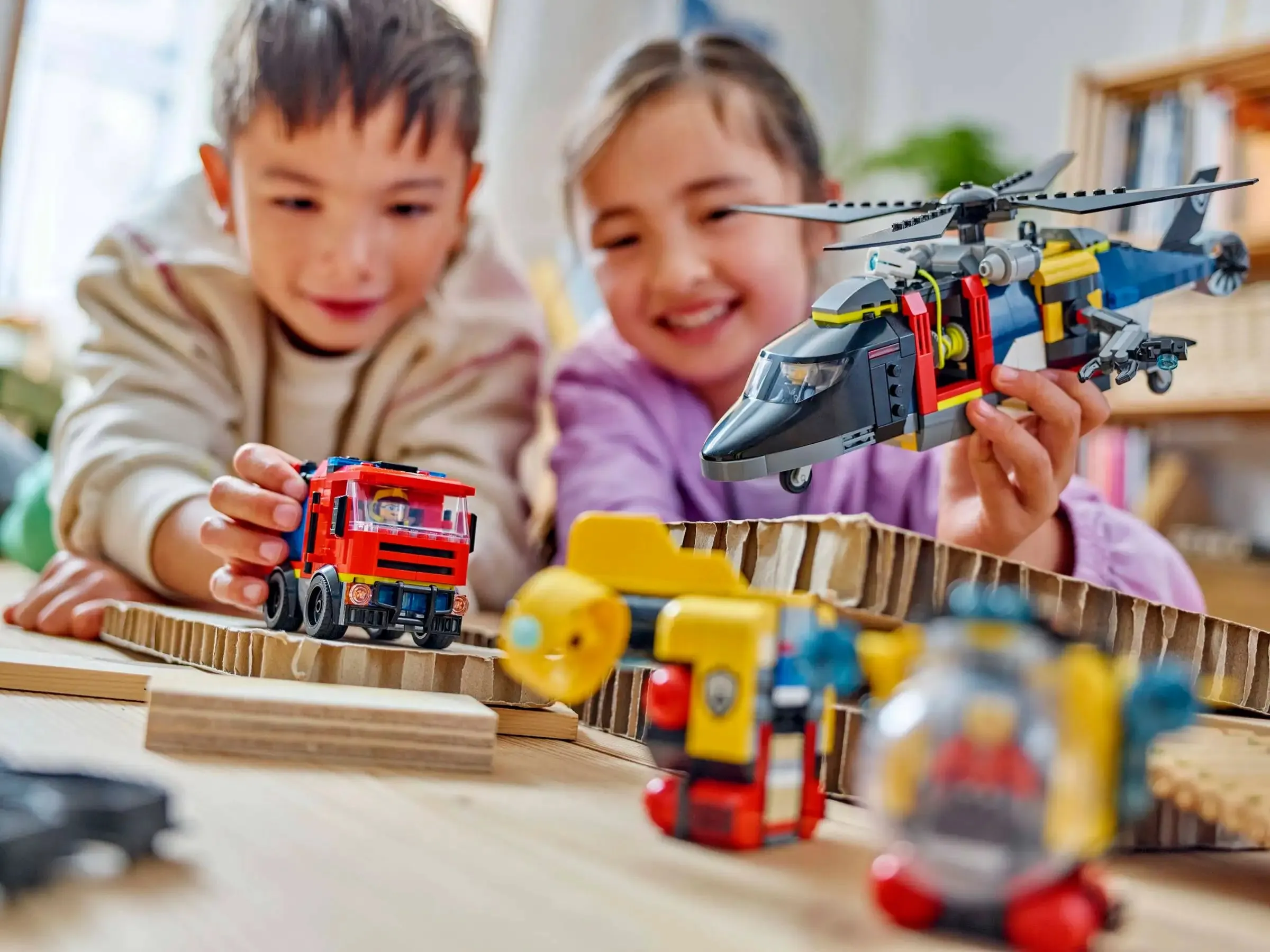 LEGO CITY 60462 Helicopter, Fire Truck & Submarine Remix