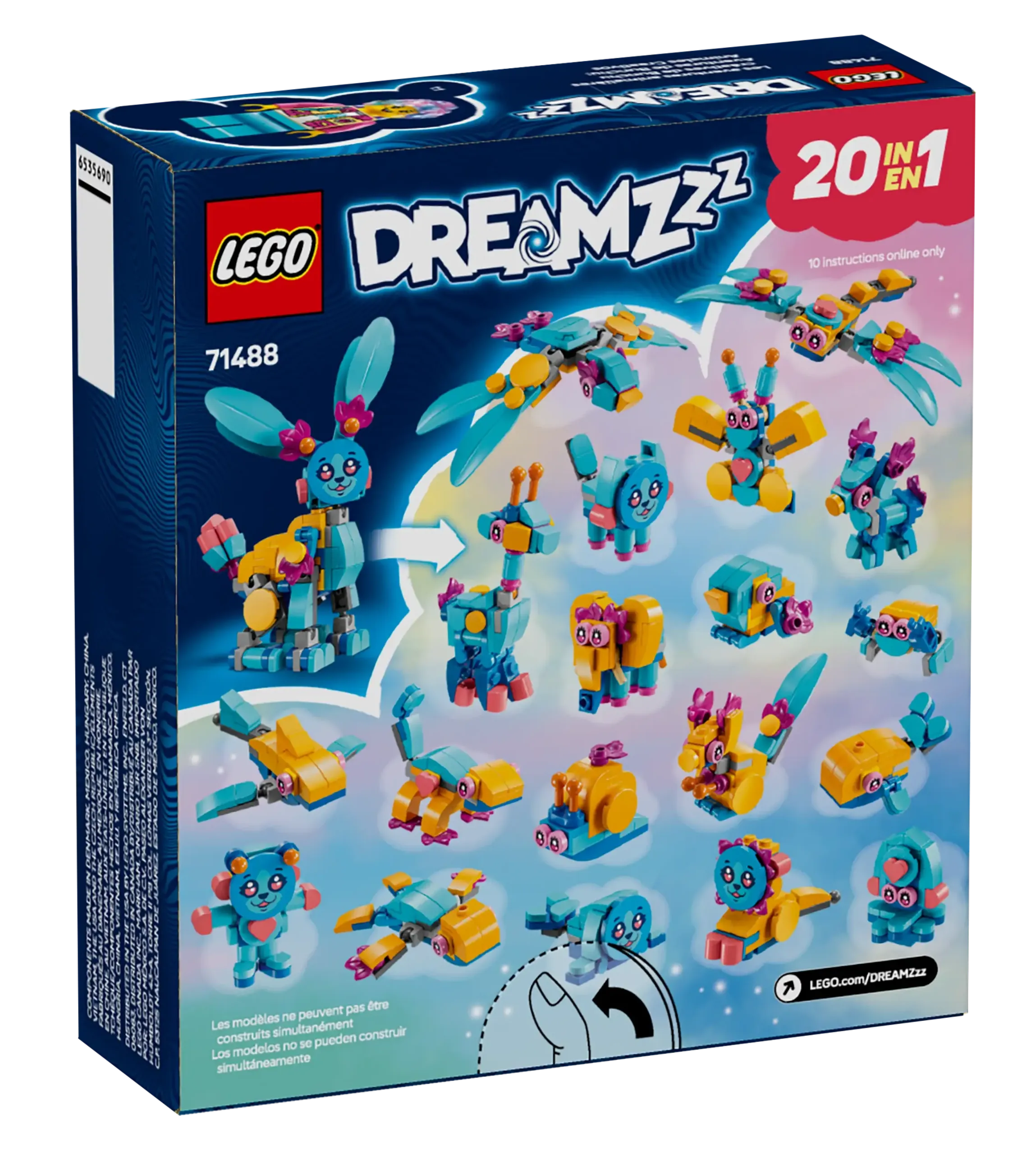 LEGO DREAMZZZ 71488 Bunchu's Creative Animal Adventures