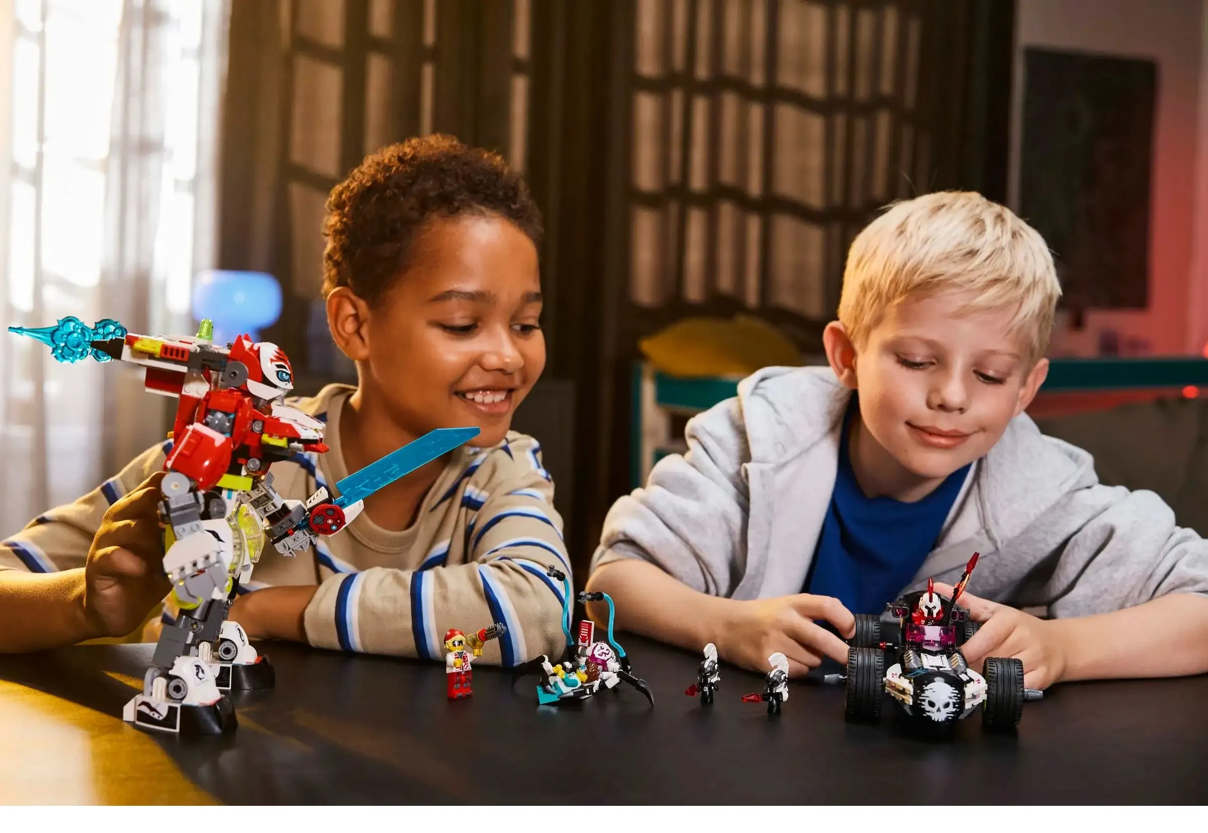 LEGO DREAMZZZ 71497 Cooper's Tiger Mech & Zero's Hot Rod Car
