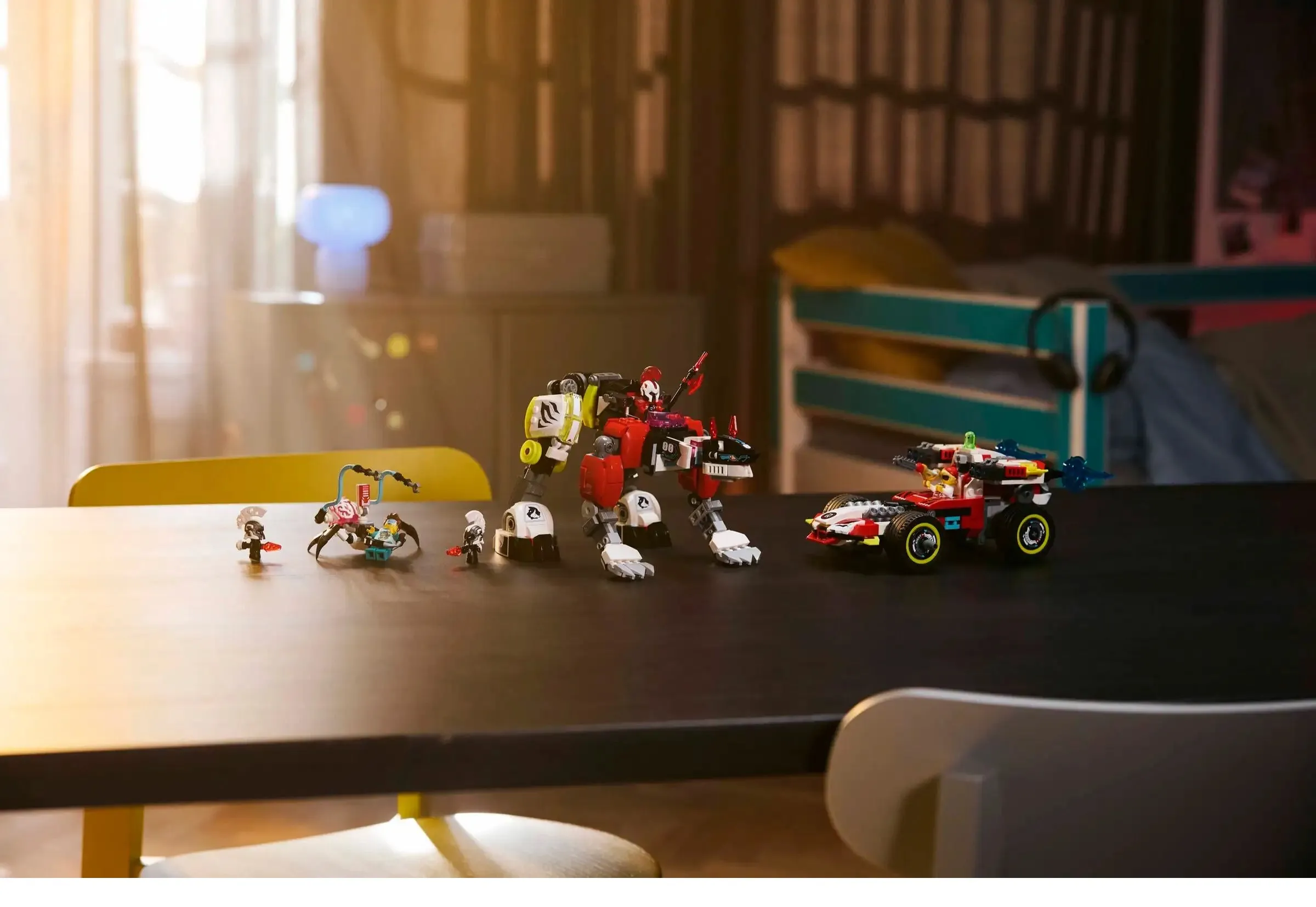 LEGO DREAMZZZ 71497 Cooper's Tiger Mech & Zero's Hot Rod Car