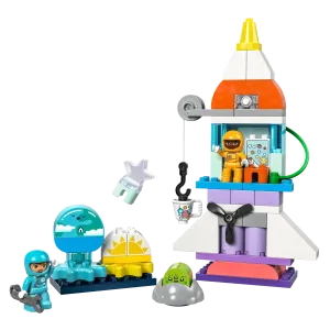 LEGO DUPLO 10422 3-in-1 Space Shuttle for Many Adventures