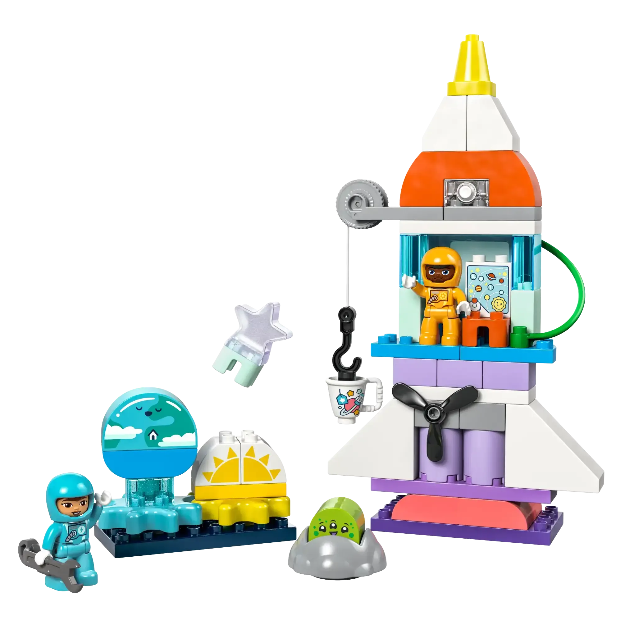 LEGO DUPLO 10422 3-in-1 Space Shuttle for Many Adventures