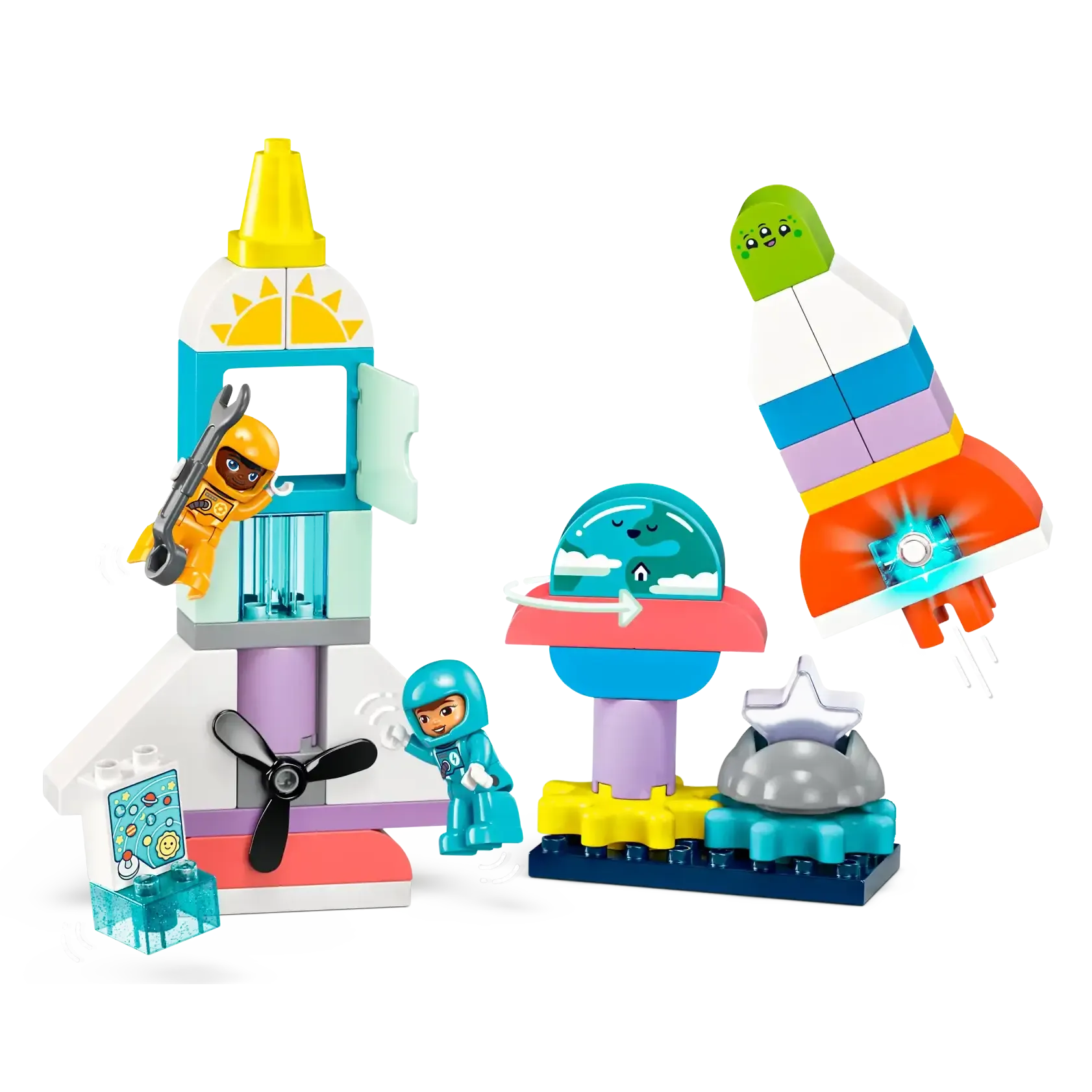 LEGO DUPLO 10422 3-in-1 Space Shuttle for Many Adventures